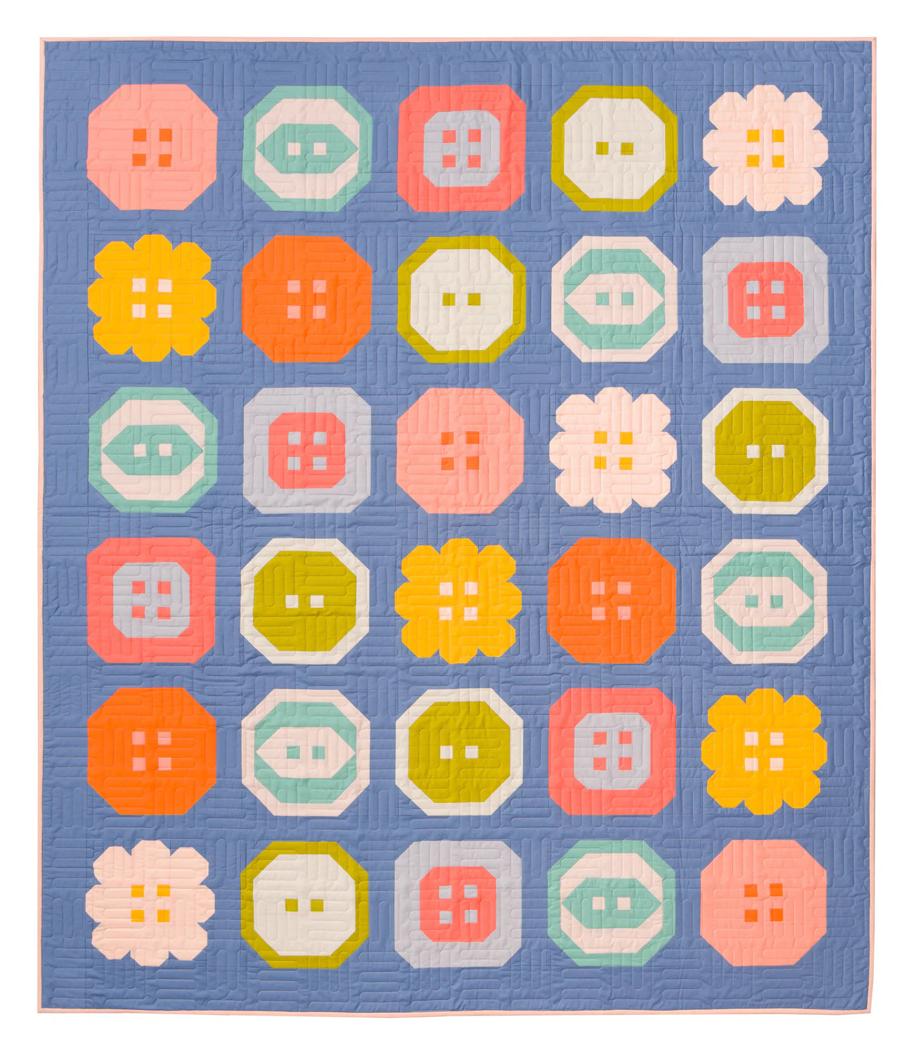 Buttoned Up Quilt Pattern | Pen and Paper Patterns
