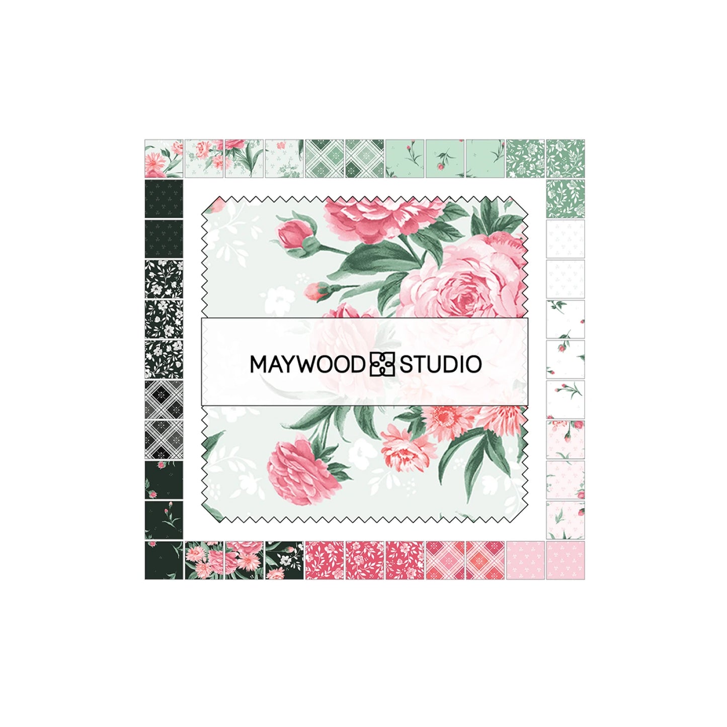 Maywood Studio Garden Picnic Pre Cut 5in Squares