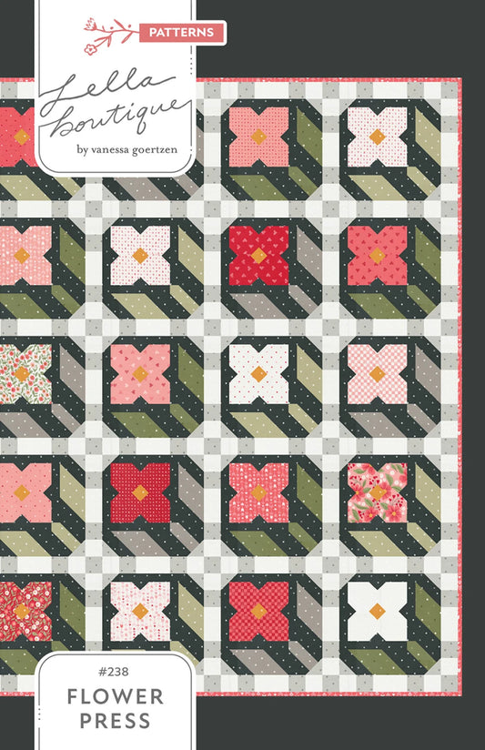 Flower Press Quilt Pattern | Lella Boutique