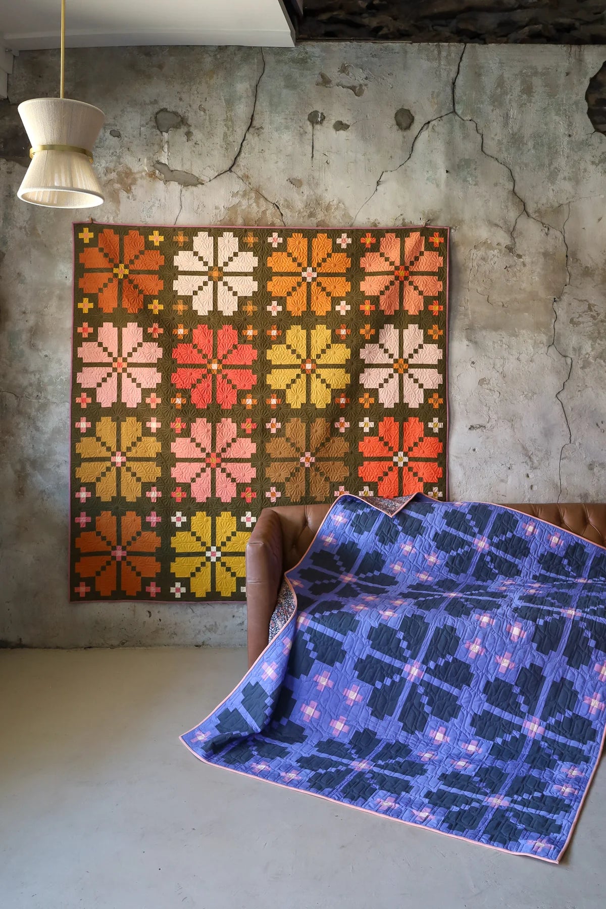 Knitted Blooms Quilt Pattern | Lo & Behold Stitchery