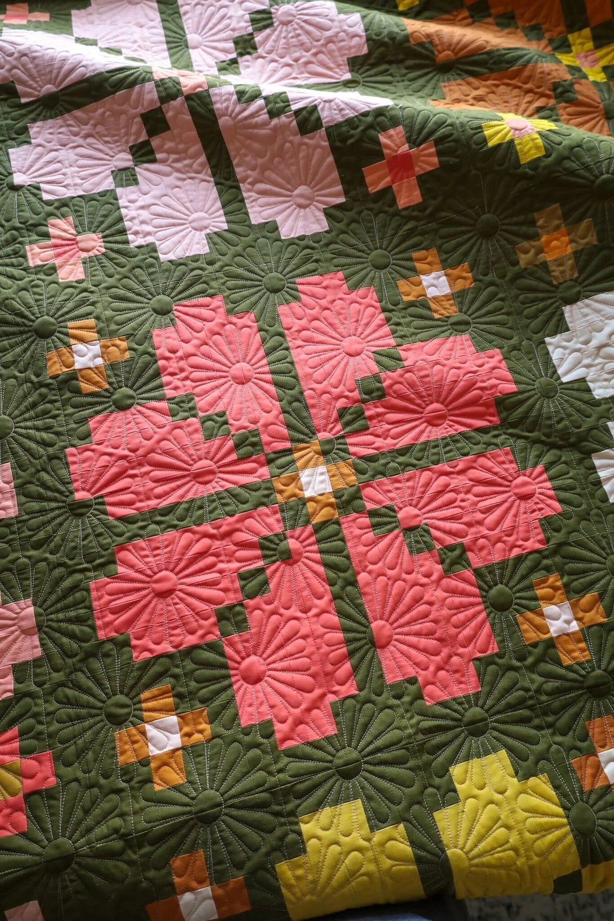Knitted Blooms Quilt Pattern | Lo & Behold Stitchery