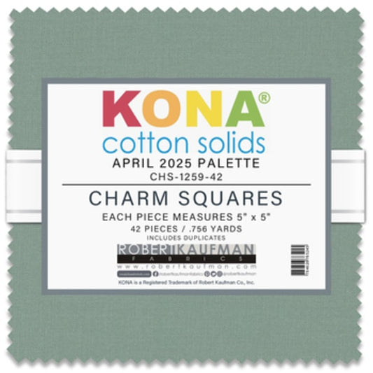 Kona Cotton April 2025 Palette Charm Pack 42 pcs