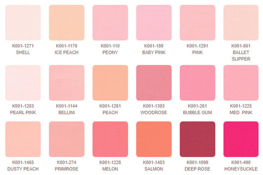 Kona Cotton August 2025 Palette Charm Pack 42 pcs