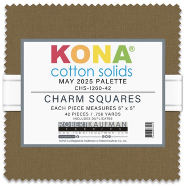 Kona Cotton May 2025 Palette Charm Pack 42 pcs