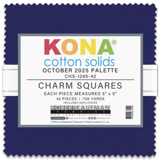 Kona Cotton October 2025 Palette Charm Pack 42 pcs