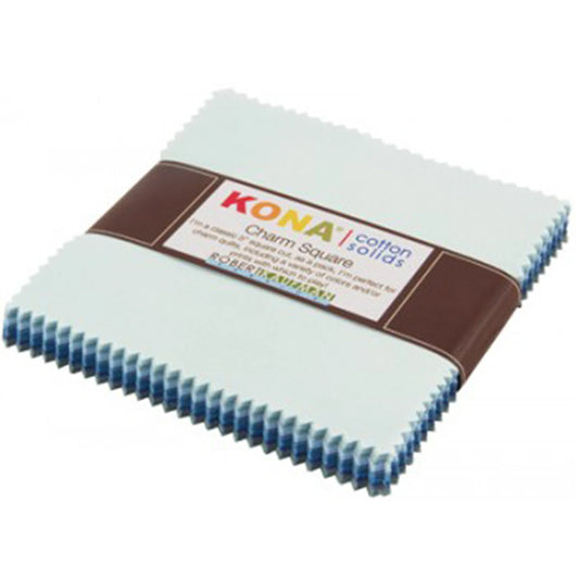 Kona Cotton Overcast Palette 5in Squares, 42 pcs