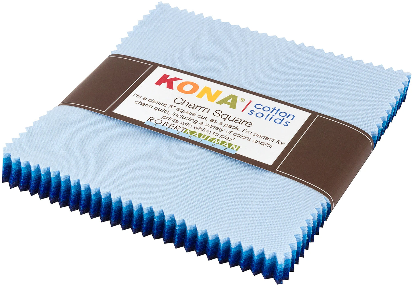 Kona Cotton Waterfall Palette 5in Squares, 42 pcs