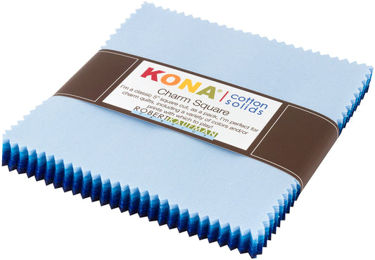 Kona Cotton Waterfall Palette 5in Squares, 42 pcs