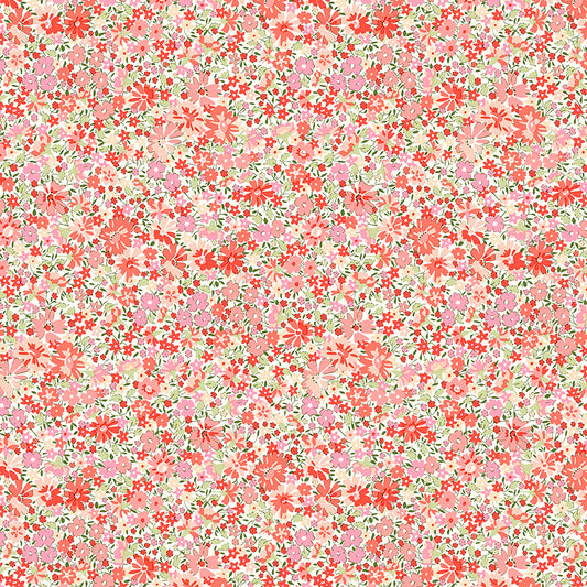 PREORDER: Liberty Romantic Florals Velasco Meadow C Quilting Fabric