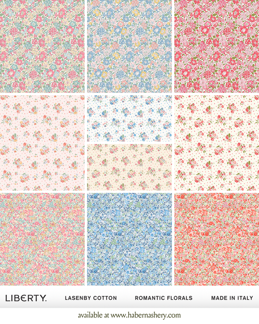 PREORDER: Liberty Romantic Florals Lasenby Roll, 40 Pcs.