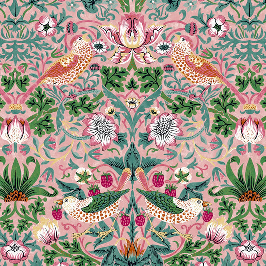 Strawberry Thief (Blush) Bedford Park Quilting Fabric | Morris & Co from Free Spirit