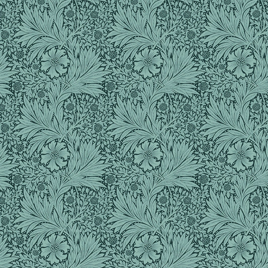 Marigold (Teal) Bedford Park Quilting Fabric | Morris & Co from Free Spirit