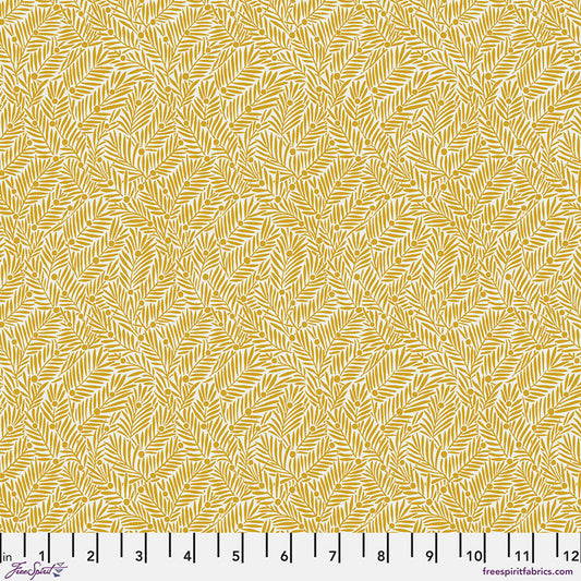 Yew & Aril (Sunshine) Bedford Park Quilting Fabric | Morris & Co from Free Spirit