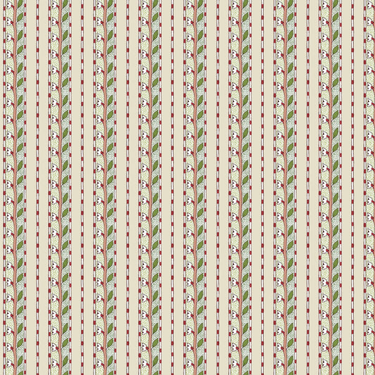 Daffodil Stripe (Ivory) Bedford Park Quilting Fabric | Morris & Co from Free Spirit