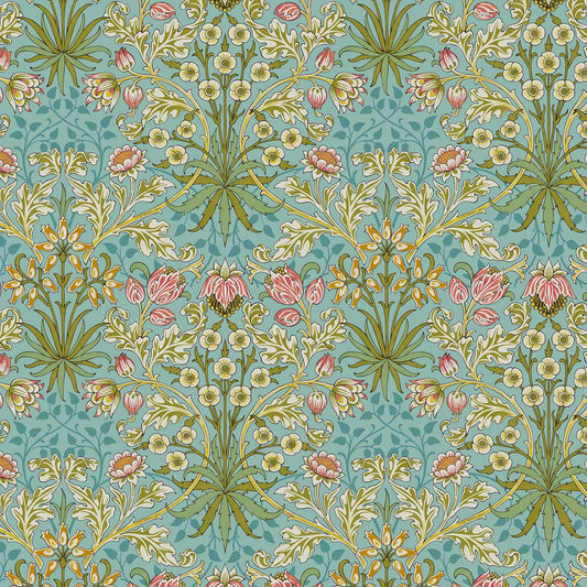 Hyacinth (Mineral) Bedford Park Quilting Fabric | Morris & Co from Free Spirit