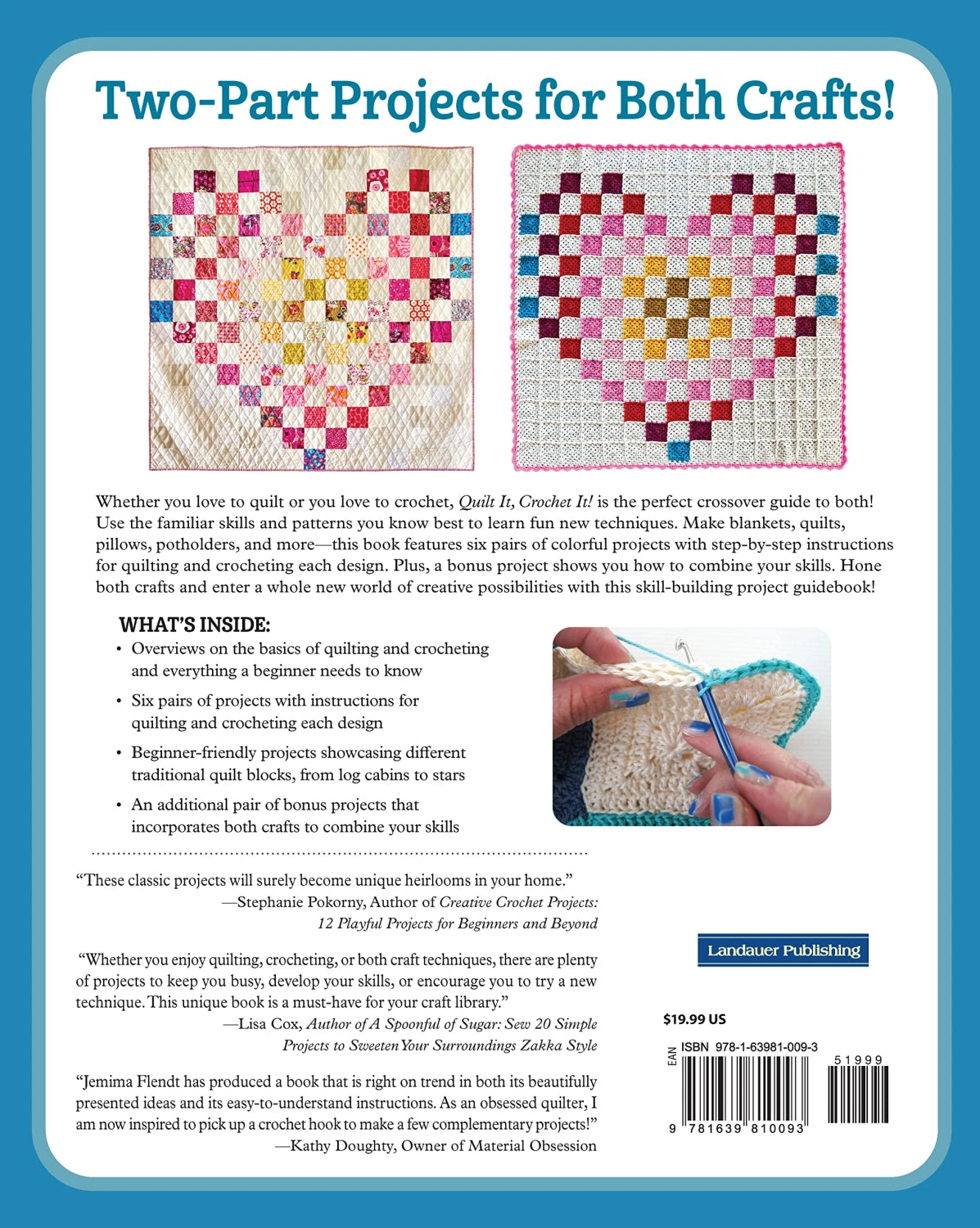 Quilt It, Crochet It!: Sew and Stitch 14 Colorful Designs