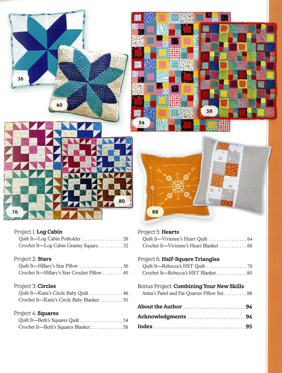 Quilt It, Crochet It!: Sew and Stitch 14 Colorful Designs