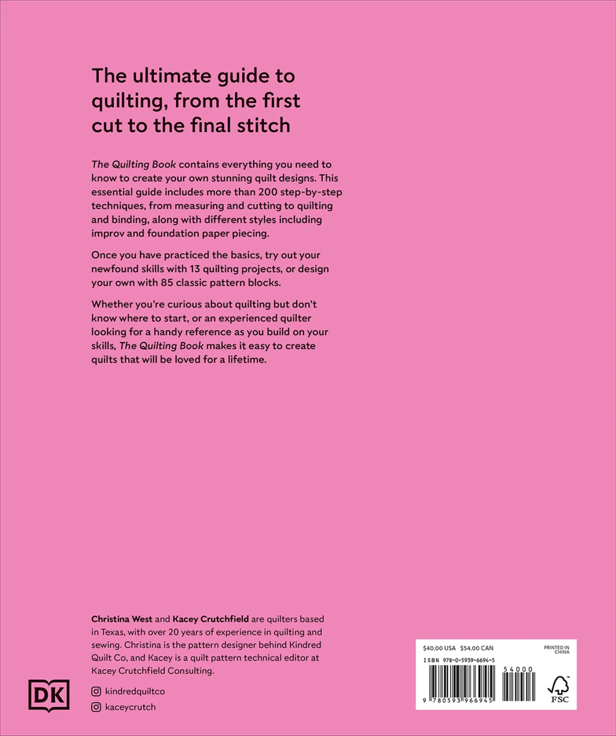 The Quilting Book: A step-by-step guide to patchwork and quilting