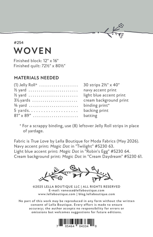 Woven Quilt Pattern | Lella Boutique