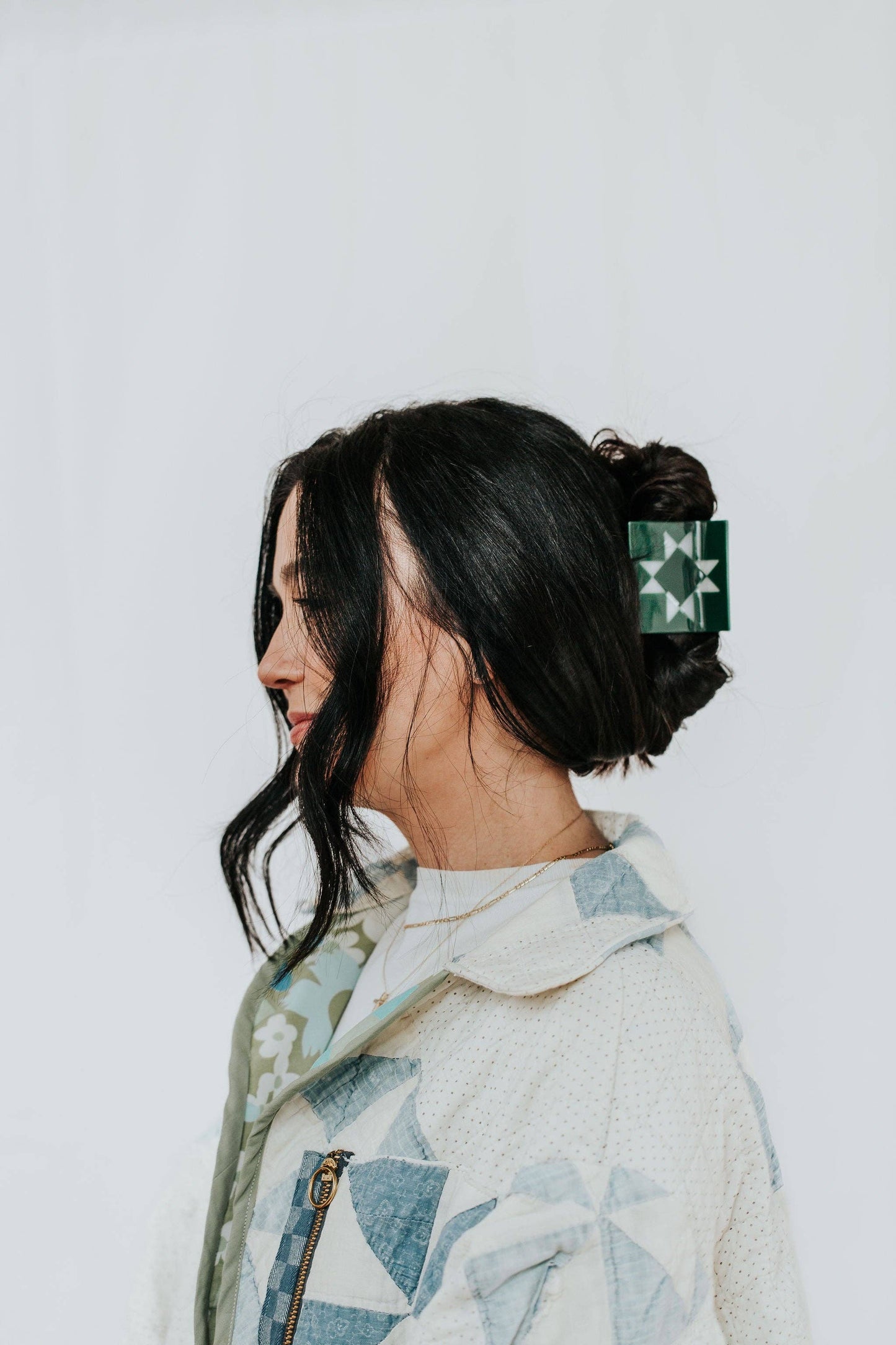 Evergreen Sawtooth Star Claw (M) Hair Clip