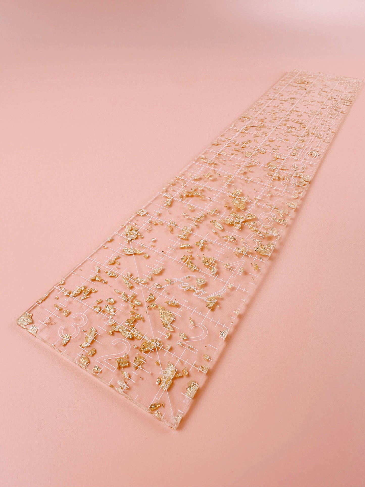 Golden Fat Quarter Quilting Ruler | Feral Notions